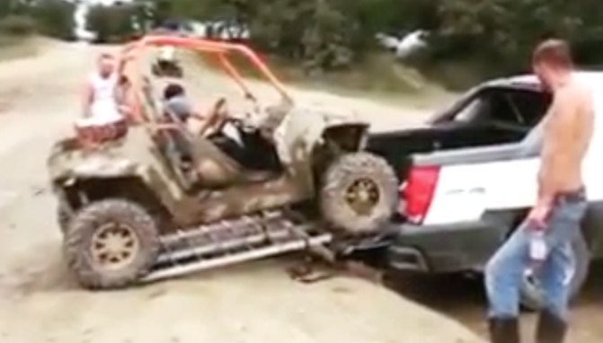 how to carry a rzr in a chevy avalanche video