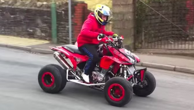 hybrid honda trx 600 atv video