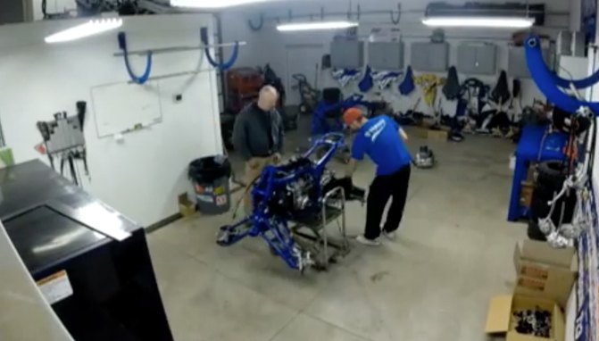 time lapse yfz450r teardown video