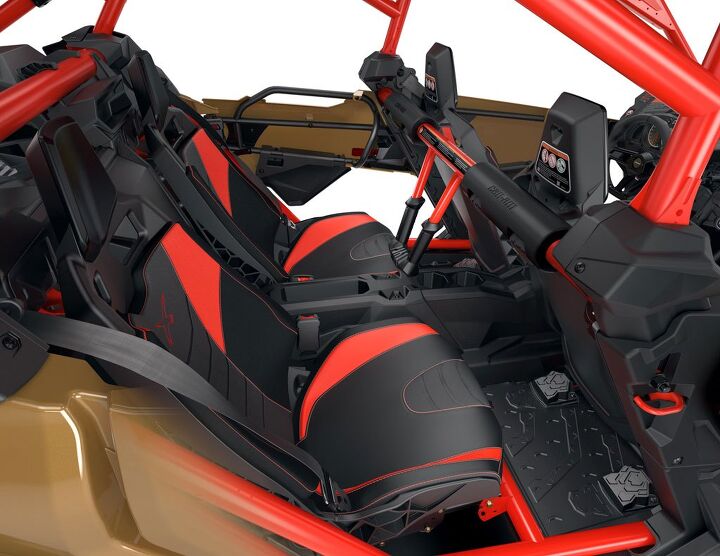 brp unveils four passenger can am maverick x3 max, Can Am Maverick X3 MAX Rear Seats