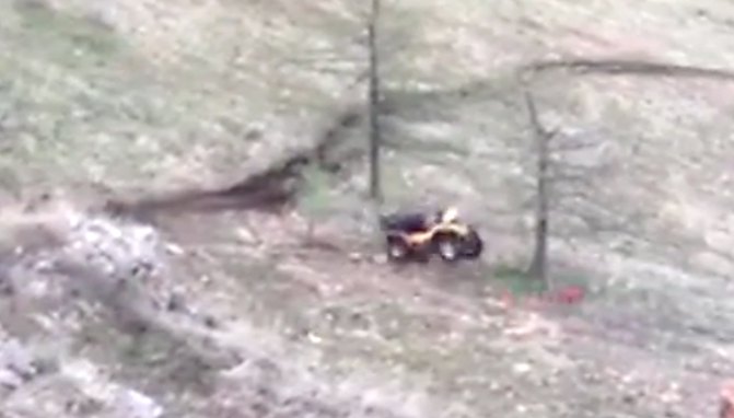 watch this atv yard sale down a mountain video