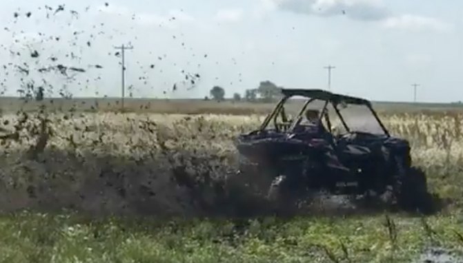 you can use a utv to plow a field video