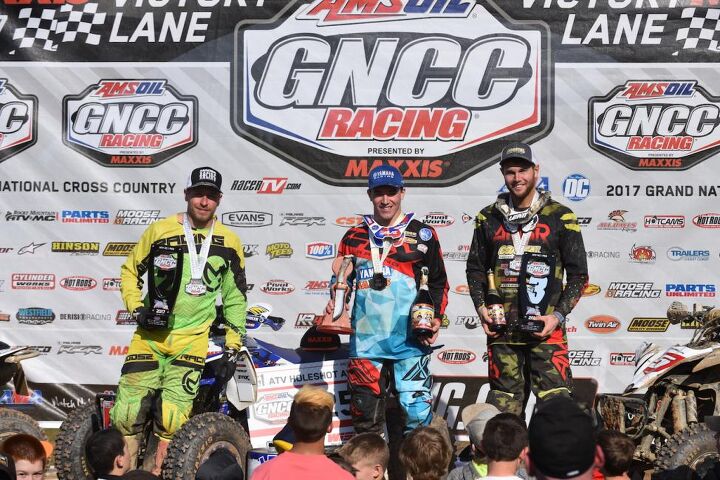 fowler wins season opening vp racing fuels big buck gncc, Big Buck GNCC XC1 Podium