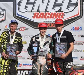 fowler wins season opening vp racing fuels big buck gncc, Big Buck GNCC XC2 Podium