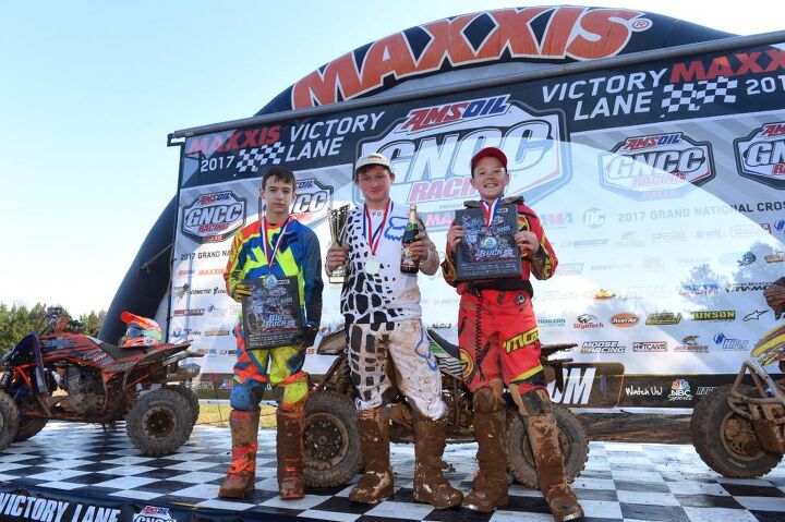 fowler wins season opening vp racing fuels big buck gncc, Big Buck GNCC Youth Podium