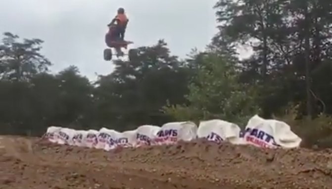 Do You Have The Guts to Jump a Three Wheeler Like This Guy? + Video