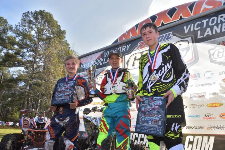 fowler comes from behind to win maxxis cannonball gncc, Cannonball GNCC Youth Podium