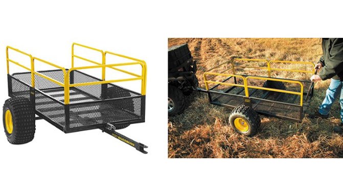 quadboss introduces new utility trailer for atvs and utvs