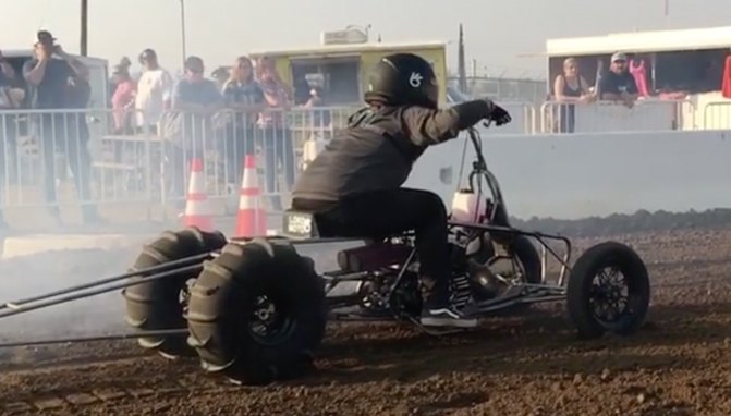 do drag racers flick the throttle for good luck video