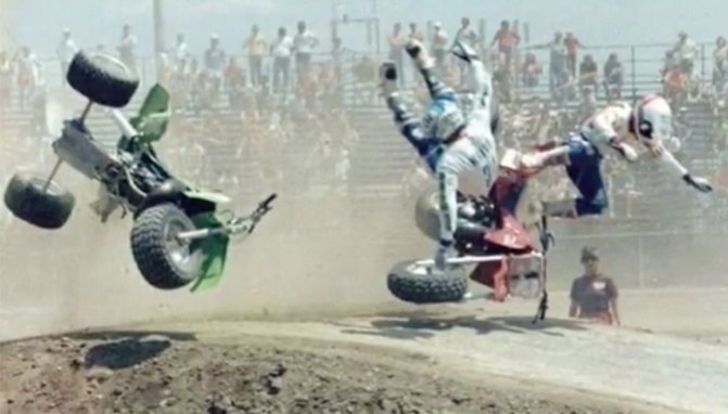 Jimmy White and Marty Hart Crash From 1986 + Video