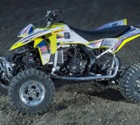 electric sport atv with a gearbox tears up a motocross track video
