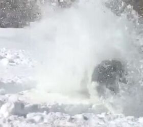 how to blow up a snow drift video