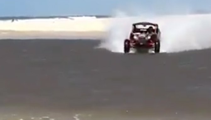 this can am maverick x3 can walk on water video