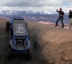 this 4 seat rzr is getting after it in this moab hot tub video