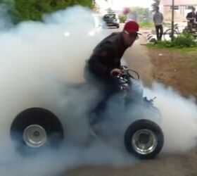 watch this gsx r600 powered atv roast its tires video
