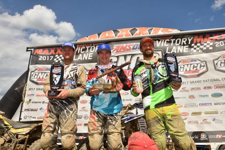 walker fowler continues dominant season with tomahawk gncc win, Tomahawk GNCC XC1 Podium