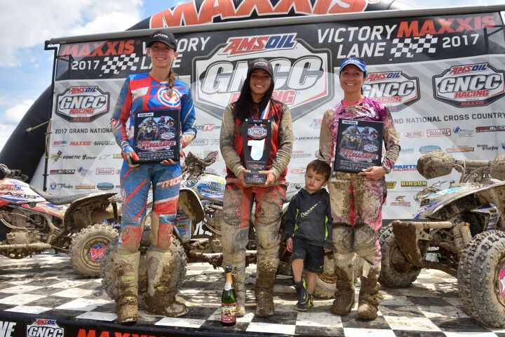 walker fowler continues dominant season with tomahawk gncc win, Tomahawk GNCC WCX Podium