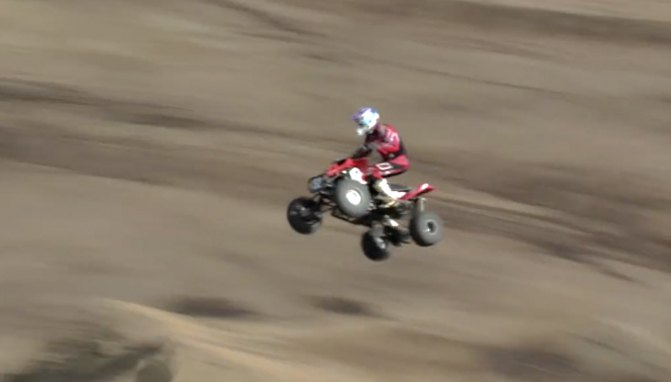 dana creech throwing a mega whip on a polaris outlaw video