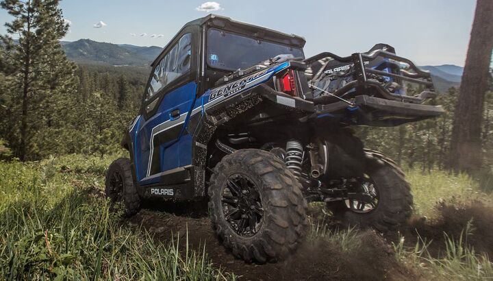 2018 polaris general lineup unveiled, 2018 Polaris General 1000 EPS Blue Rear
