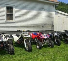 check out this insane collection of new and old honda atvs video