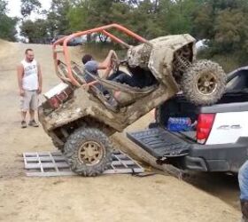 who would have thought of hauling a rzr with a chevy avalanche video