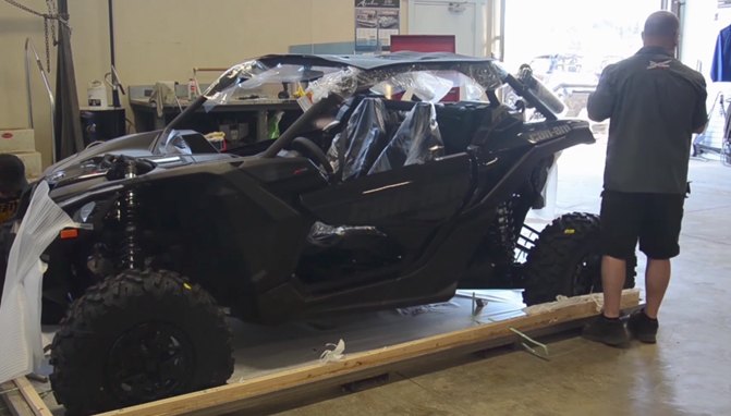 can am maverick x3 from crate to trail video