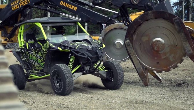 poaching a logging outfit in a can am maverick video