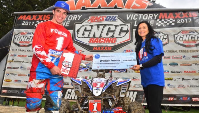 walker fowler clinches third straight gncc championship, Walker Fowler Victory