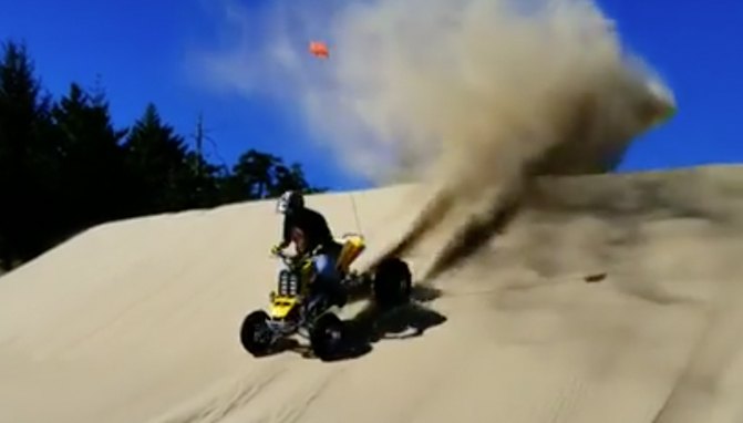 taking a sand shower at the oregon dunes video
