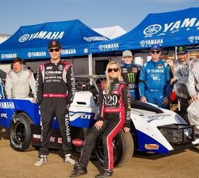 yamaha hosts dirt track race with prototype r1dt, Yamaha R1DT Drivers