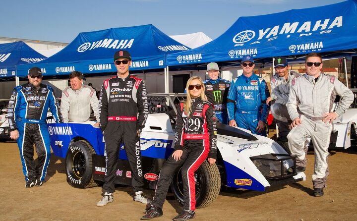 yamaha hosts dirt track race with prototype r1dt, Yamaha R1DT Drivers
