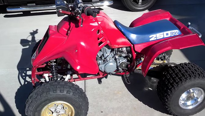 check out this super clean 1985 atc250r four wheel conversion video