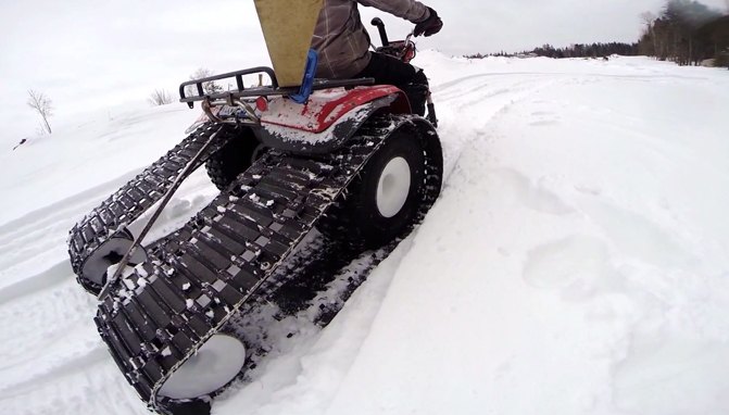 Check Out This Awesome Honda ATC200 Snow Track Setup + Video | ATV.com
