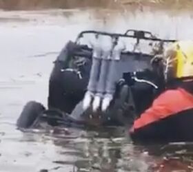 why did the russian walk his atv across the pond video