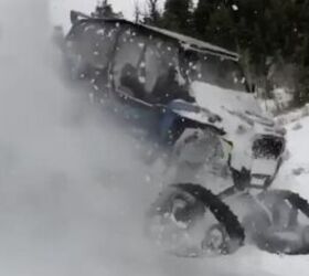 diesel dave tests the limits of his snow track equipped polaris rzr video