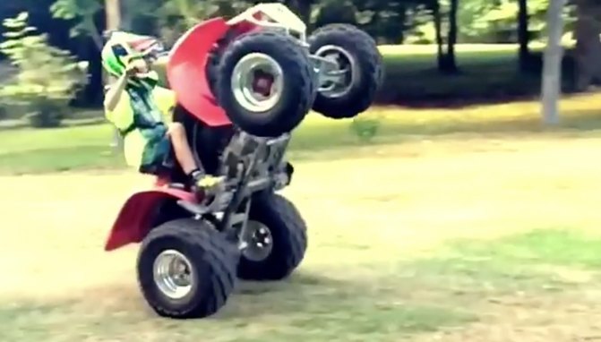 This Young Gun Has Mad Wheelie Skills + Video