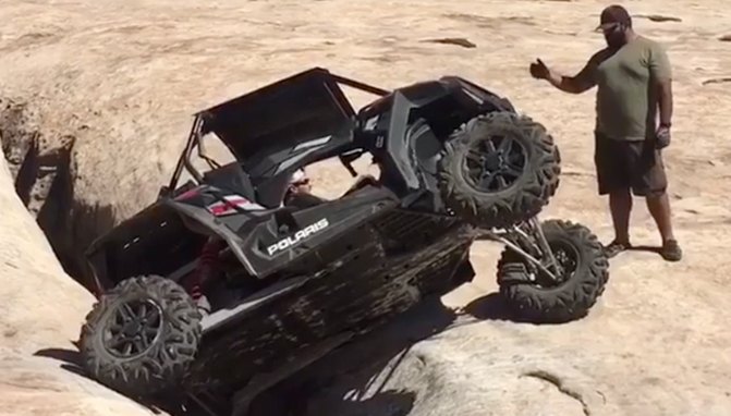 This Guy is Literally Driving on The Edge + Video | ATV.com