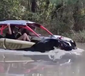 apparently his co pilot doesn t want her feet getting wet video