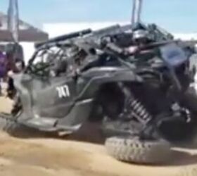 this guy is literally limping his maverick x3 to the pits video