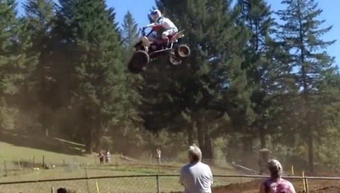 when an atv rider hits a jump that only the bikes will do video