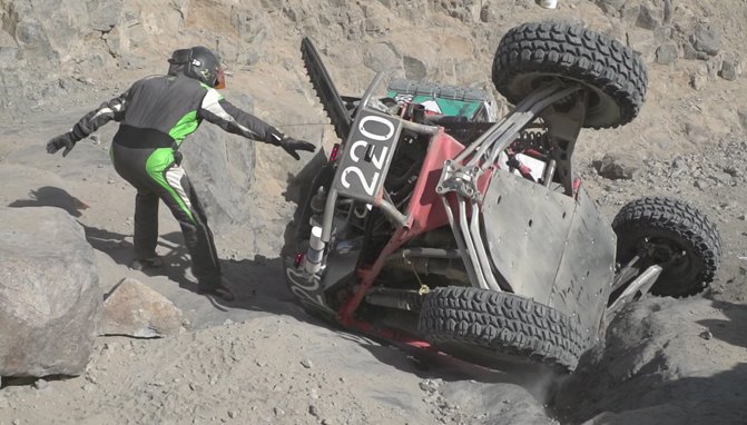 thrills and spills from the can am king of the hammers utv race video