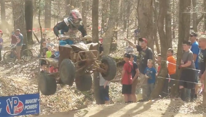 check out walker fowler s lead on 2nd place over the big buck creek jump video