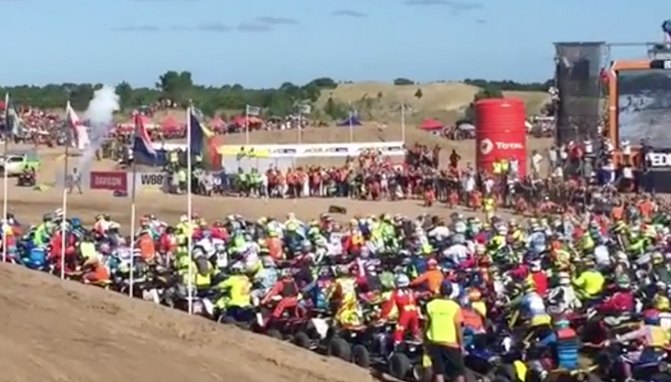 just a few atvs showed up for the enduro del verano in argentina video