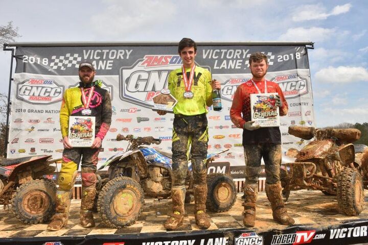 brycen neal earns first ever pro win at maxxis general gncc, Maxxis General GNCC XC2 Podium
