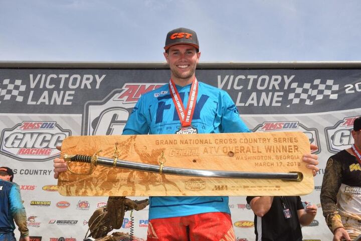 brycen neal earns first ever pro win at maxxis general gncc, Brycen Neal Trophy Maxxis General GNCC
