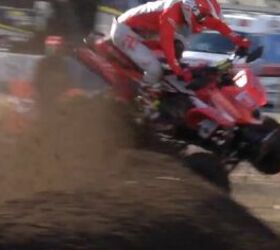 joel hetrick s crash save at the daytona atv supercross video