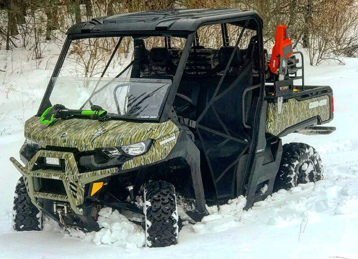 cheap ways to get a custom utv look, Can Am Defender Mossy Oak Wrap