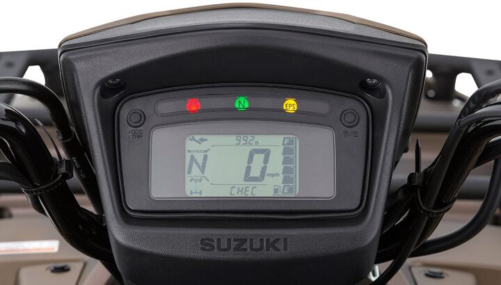 2019 suzuki kingquad lineup preview, 2019 Suzuki KingQuad Info Display