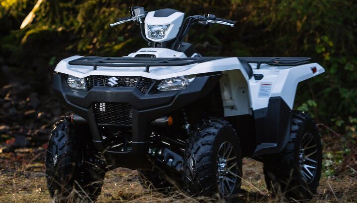 2019 suzuki kingquad lineup preview, 2019 Suzuki KingQuad White