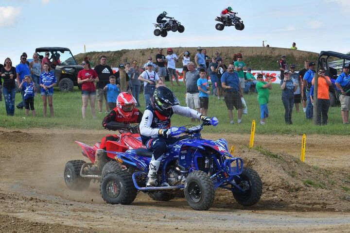 hetrick wienen split moto wins at high point raceway atvmx, Wienen and Hetrick Battle in Moto 2